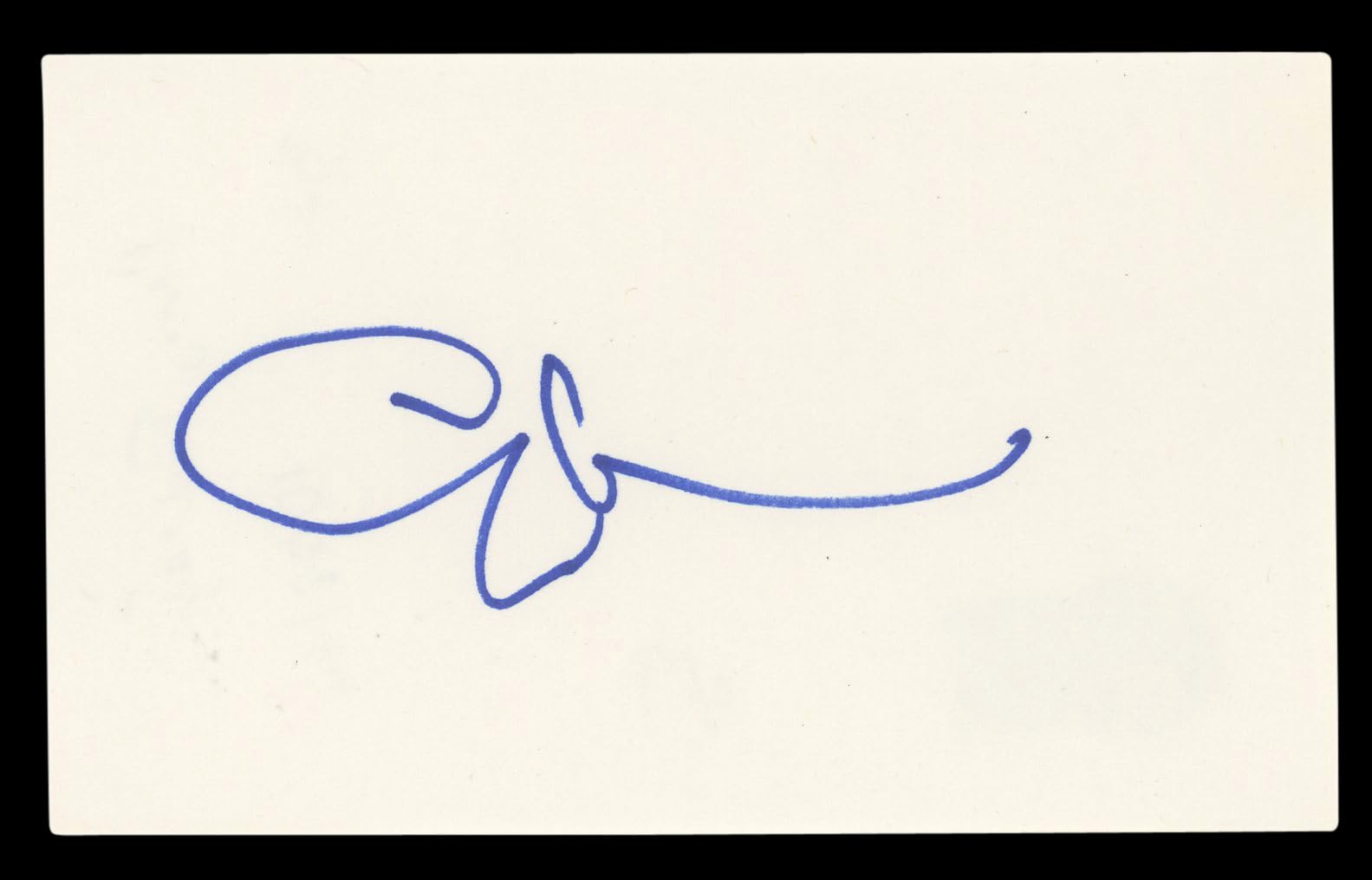 Cary Elwes The Princess Bride Authentic Signed 3x5 Index Card BAS #BL96772