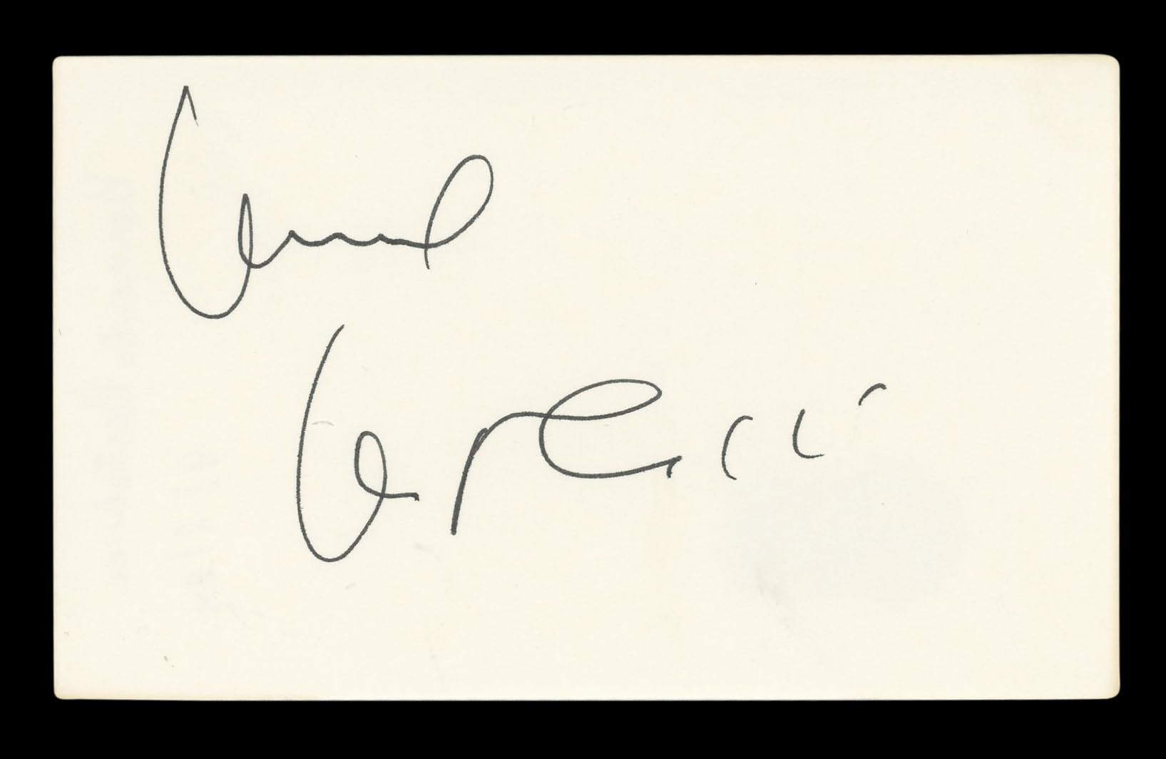 Bernardo Bertolucci The Last Emperor Signed 3x5 Index Card BAS #AD70324