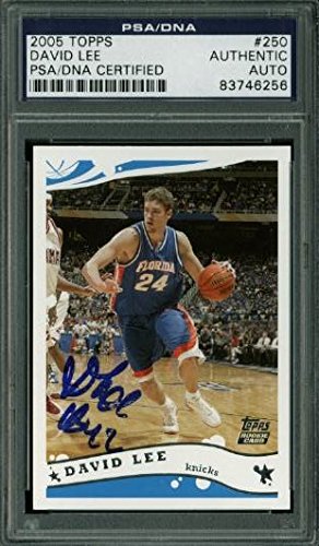 Florida David Lee Authentic Signed Card 2005 Topps #250 PSA Slabbed #83746256