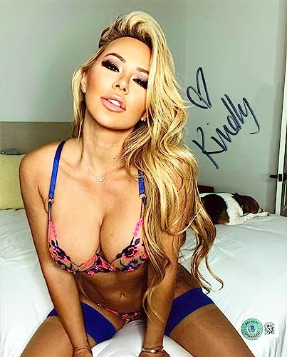 Kindly Myers Playboy Authentic Signed 8x10 Sexy Photo Autographed BAS #BJ67474