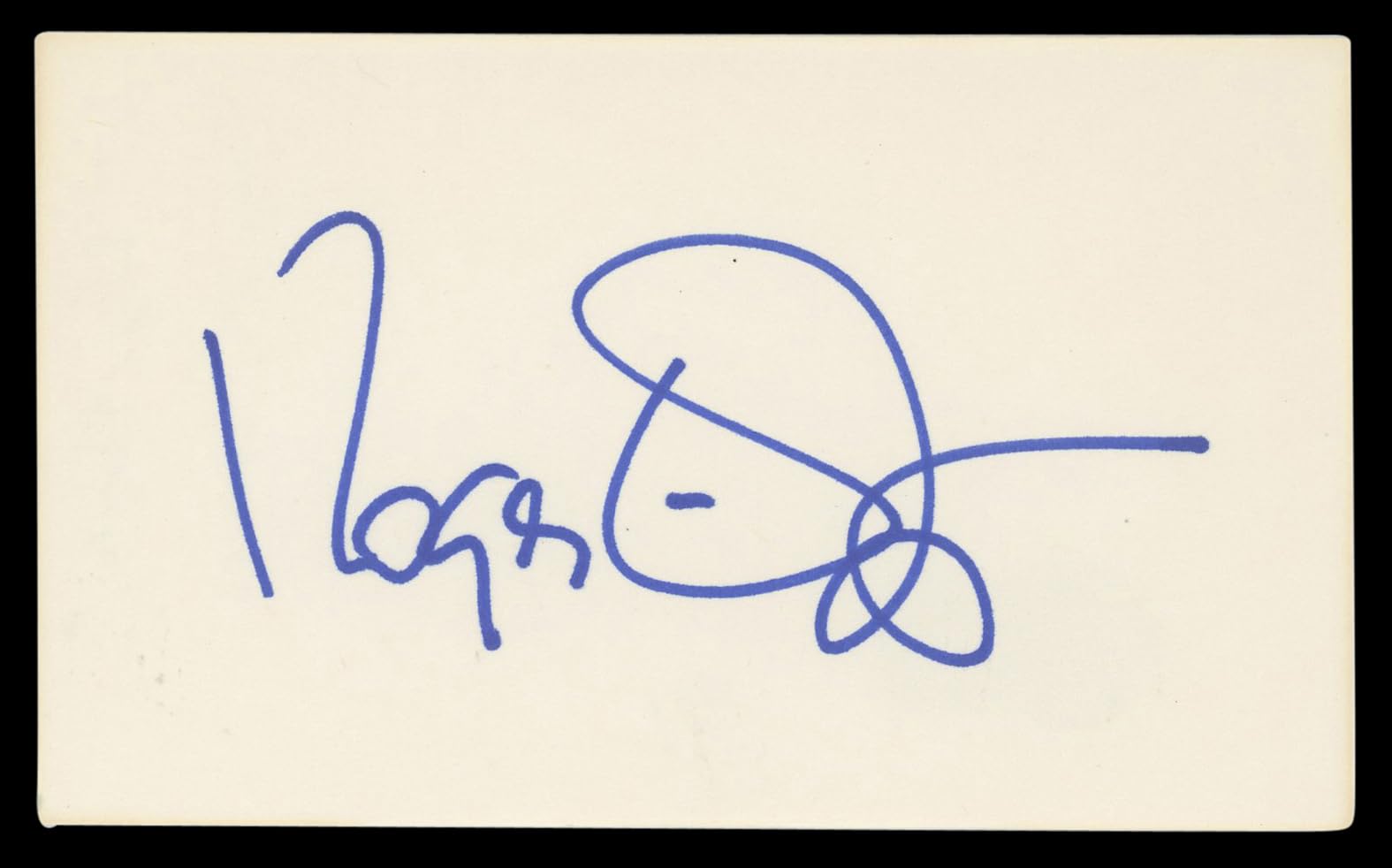 Roger Ebert Authentic Signed 3x5 Index Card Autographed BAS #BL98531