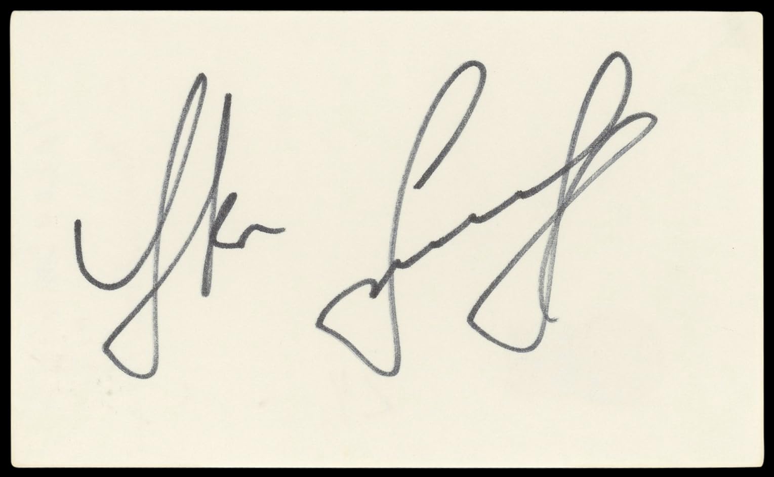 Yakov Smirnoff Night Court Authentic Signed 3x5 Index Card BAS #BL98608