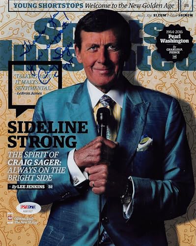 Craig Sager Sports Illustrated "TNT" Signed 8x10 Photo PSA/DNA #AB81927