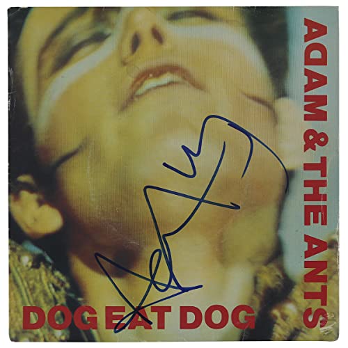 Adam Ant Authentic Signed Dog Eat Dog 45 RPM Album Cover BAS #BG79118