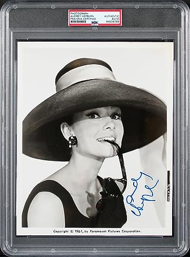 Audrey Hepburn Breakfast At Tiffany's Authentic Signed 8x10 Photo PSA Slabbed