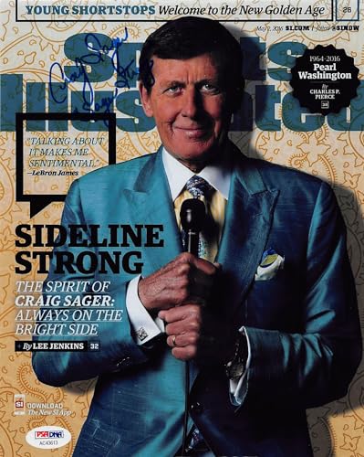 Craig Sager Sports Illustrated "Sager Strong" Signed 8x10 Photo PSA/DNA #AC43613