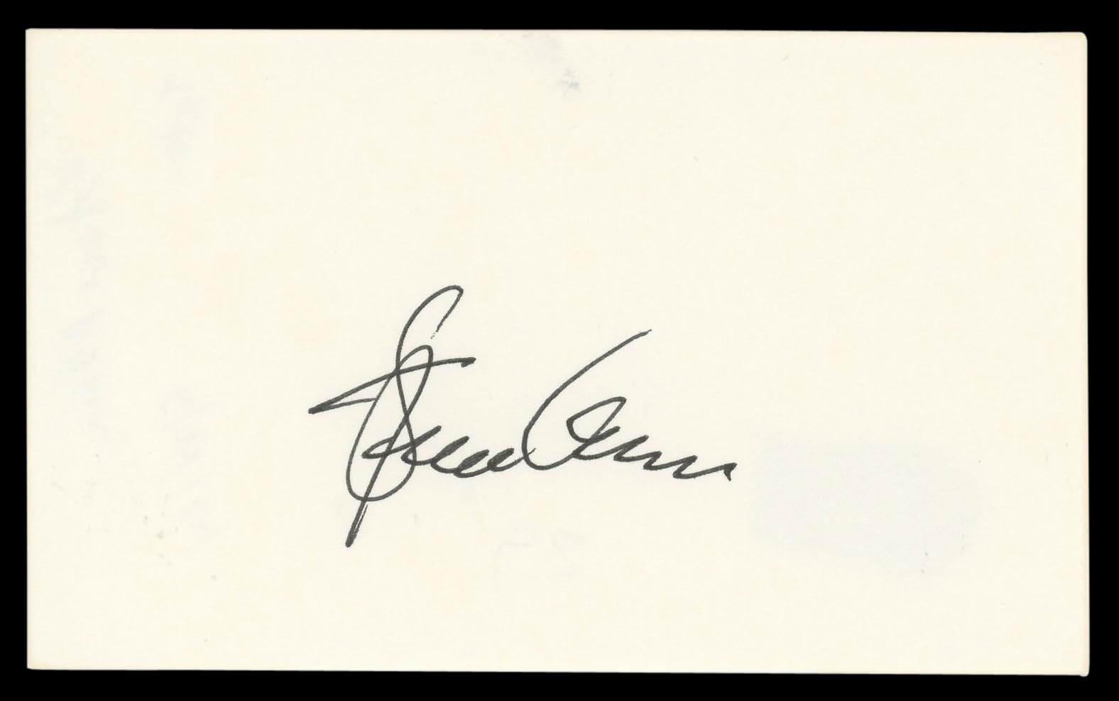 Steve Allen The Tonight Show Authentic Signed 3x5 Index Card BAS #BL96919