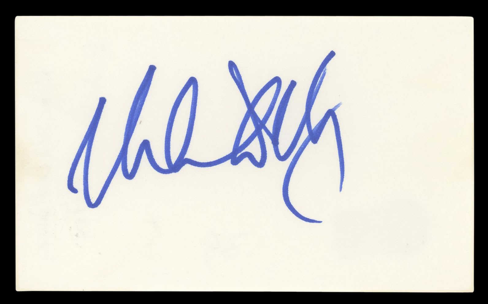 Rebecca De Mornay Risky Business Authentic Signed 3x5 Index Card BAS #BL96826