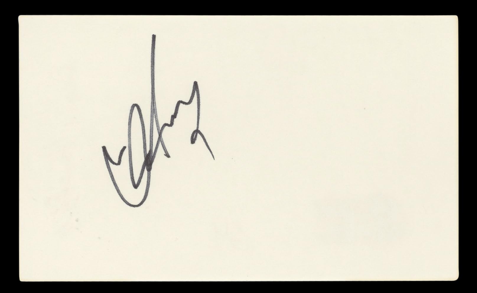 David Hasselhoff Knight Rider Authentic Signed 3x5 Index Card BAS #BL96755