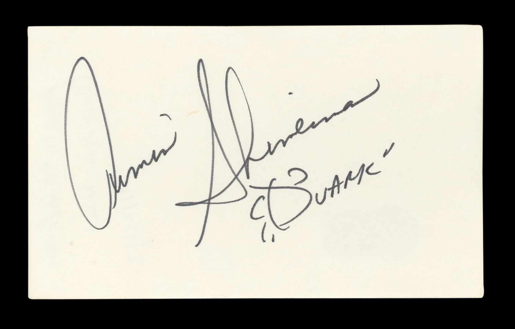 Armin Shimerman "Quark" Authentic Signed 3x5 Index Card Autographed BAS #BL96613