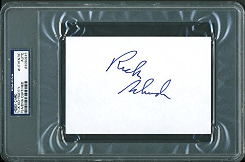 Rick Schroder Authentic Signed 4X6 Index Card Autographed PSA/DNA Slabbed