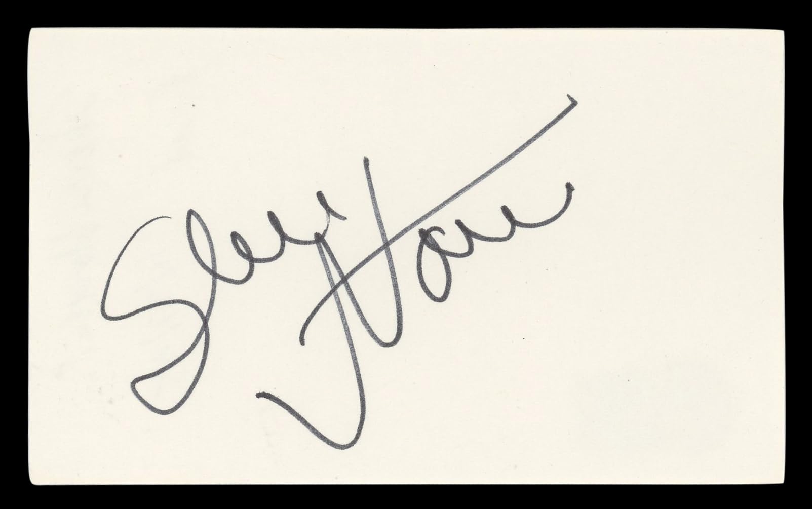 Sheree North Breakout Authentic Signed 3x5 Index Card Autographed BAS #BL98795