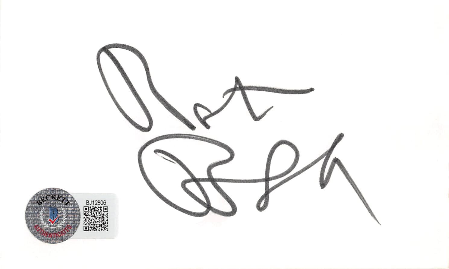 Robert Blake In Cold Blood Authentic Signed 3x5 Index Card BAS #BJ12806