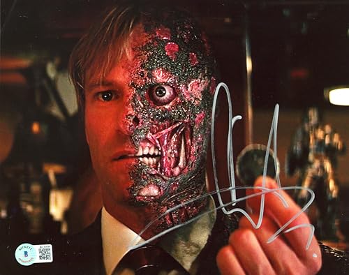 Aaron Eckhart Batman The Dark Knight Authentic Signed 8x10 Photo BAS #BC13696