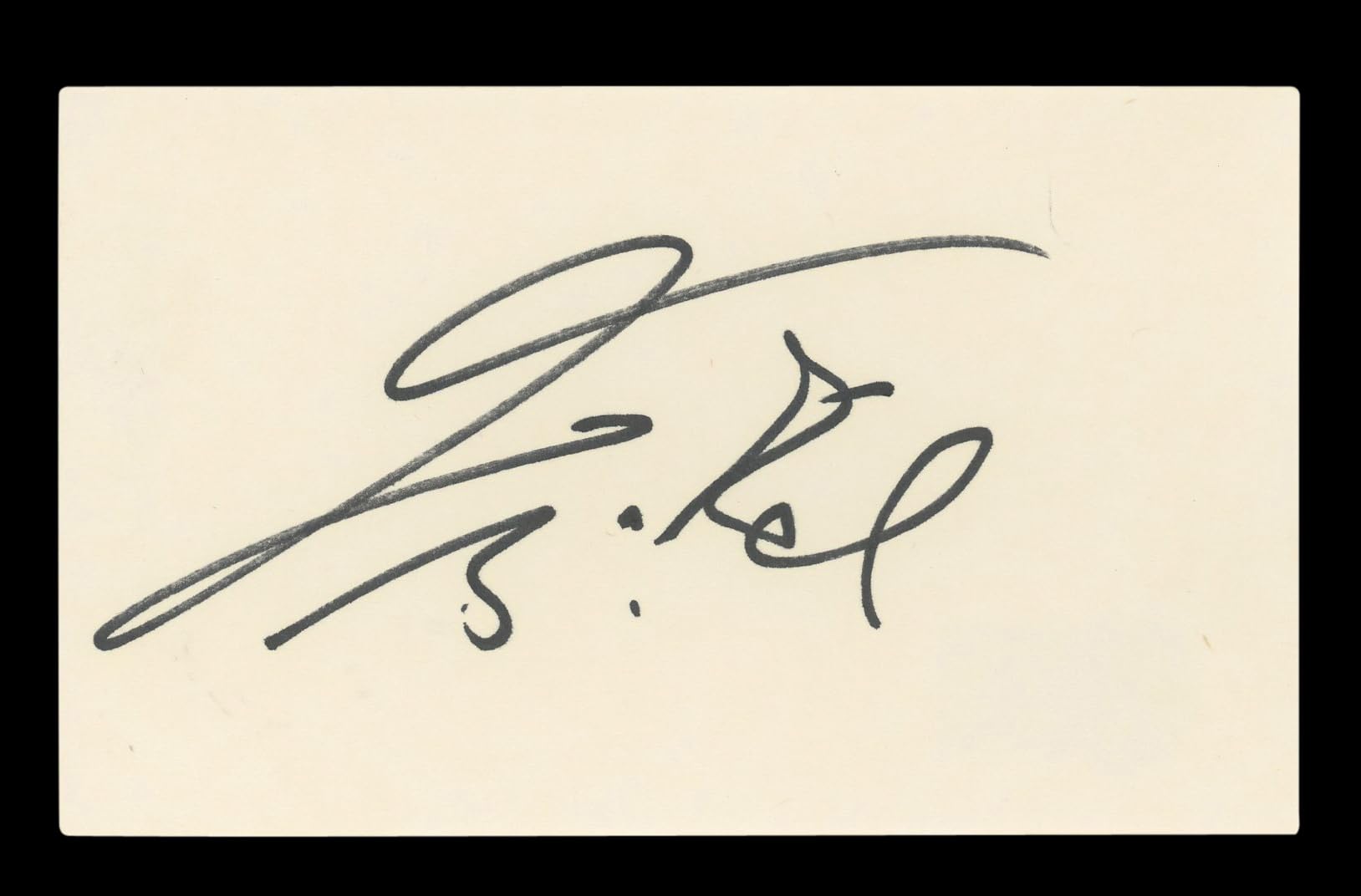 Theodore Bikel My Fair Lady Signed 3x5 Index Card Autographed BAS #AD70196