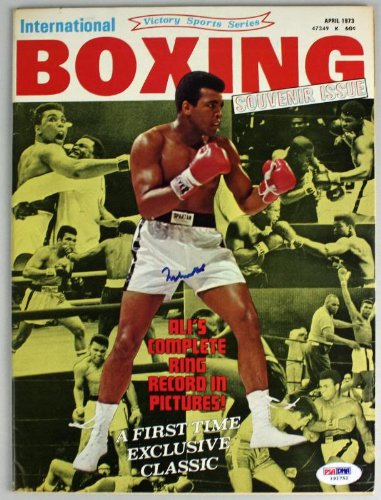 Muhammad Ali Authentic Signed 1973 Boxing International Magazine PSA/DNA #I91752