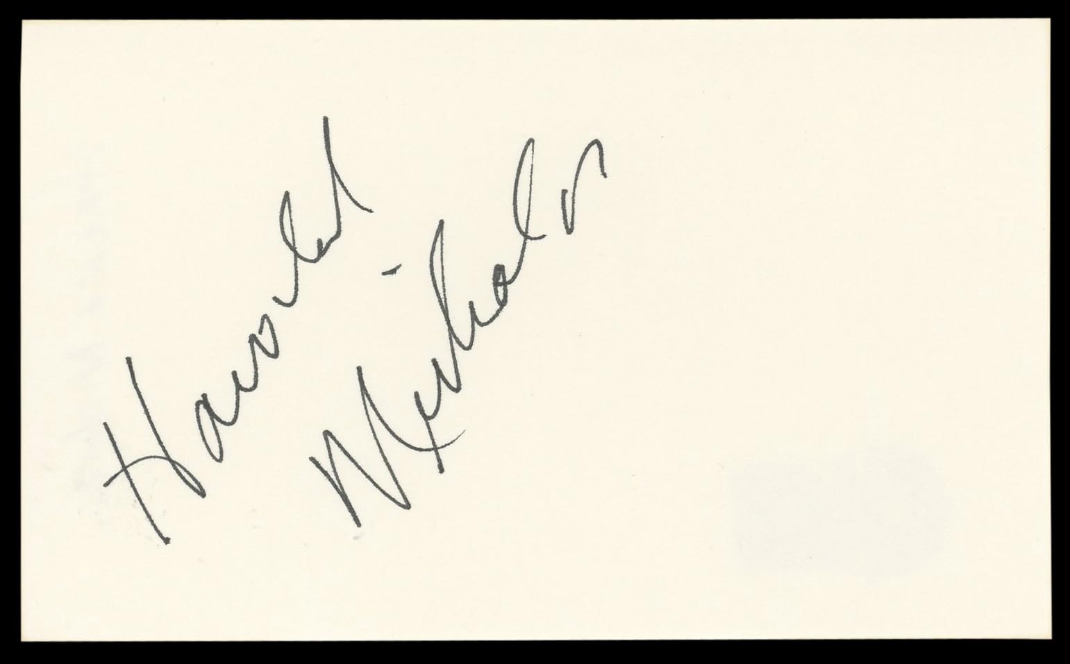 Harold Nicholas Down Argentine Way Authentic Signed 3x5 Index Card BAS #BL98892