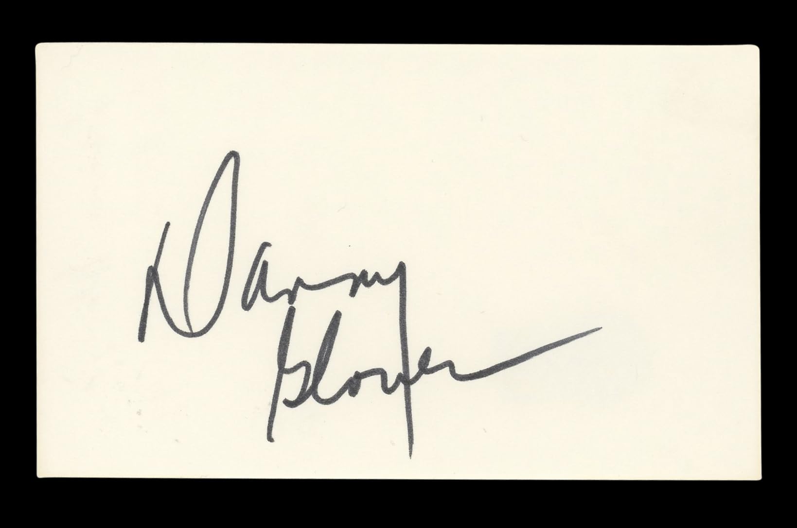 Danny Glover Lethal Weapon Signed 3x5 Index Card Autographed BAS #BL96621