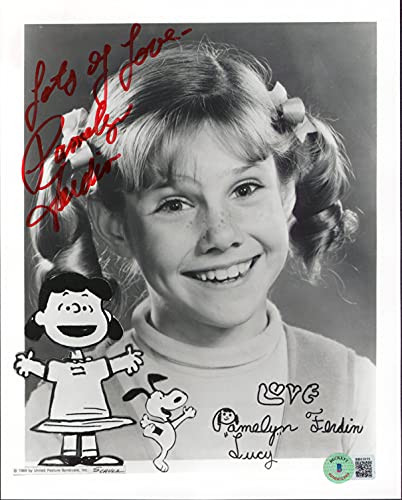 Pamelyn Ferdin Peanuts "Lots Of Love" Signed 8x10 B&W Promo Photo BAS #BB83019