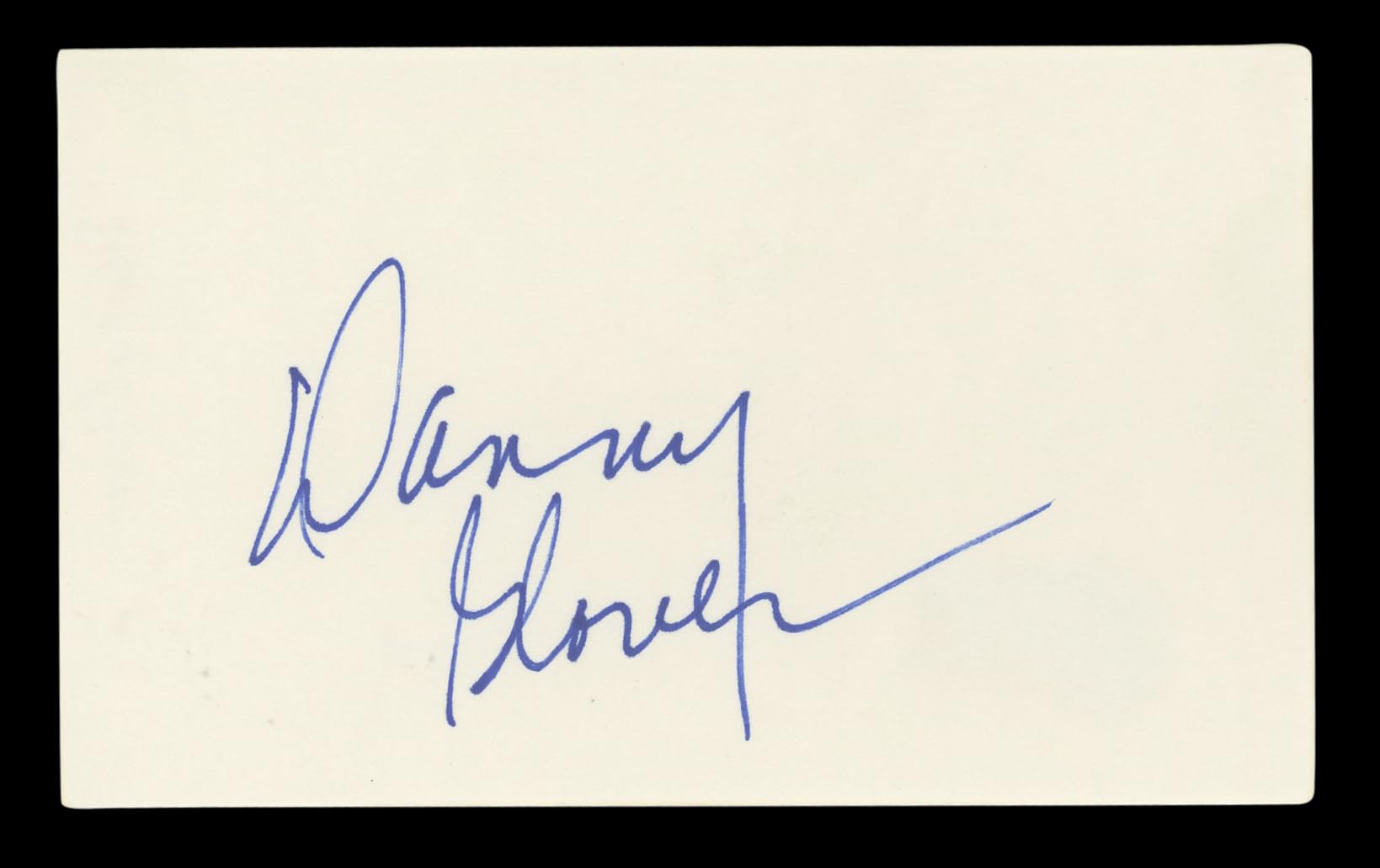 Danny Glover Lethal Weapon Authentic Signed 3x5 Index Card BAS #BL96647