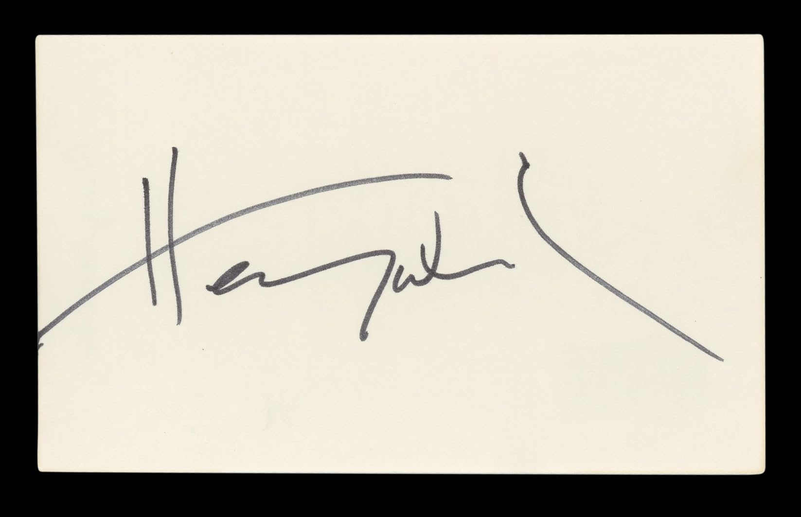 Henry Winkler Happy Days Authentic Signed 3x5 Index Card BAS #BL96400