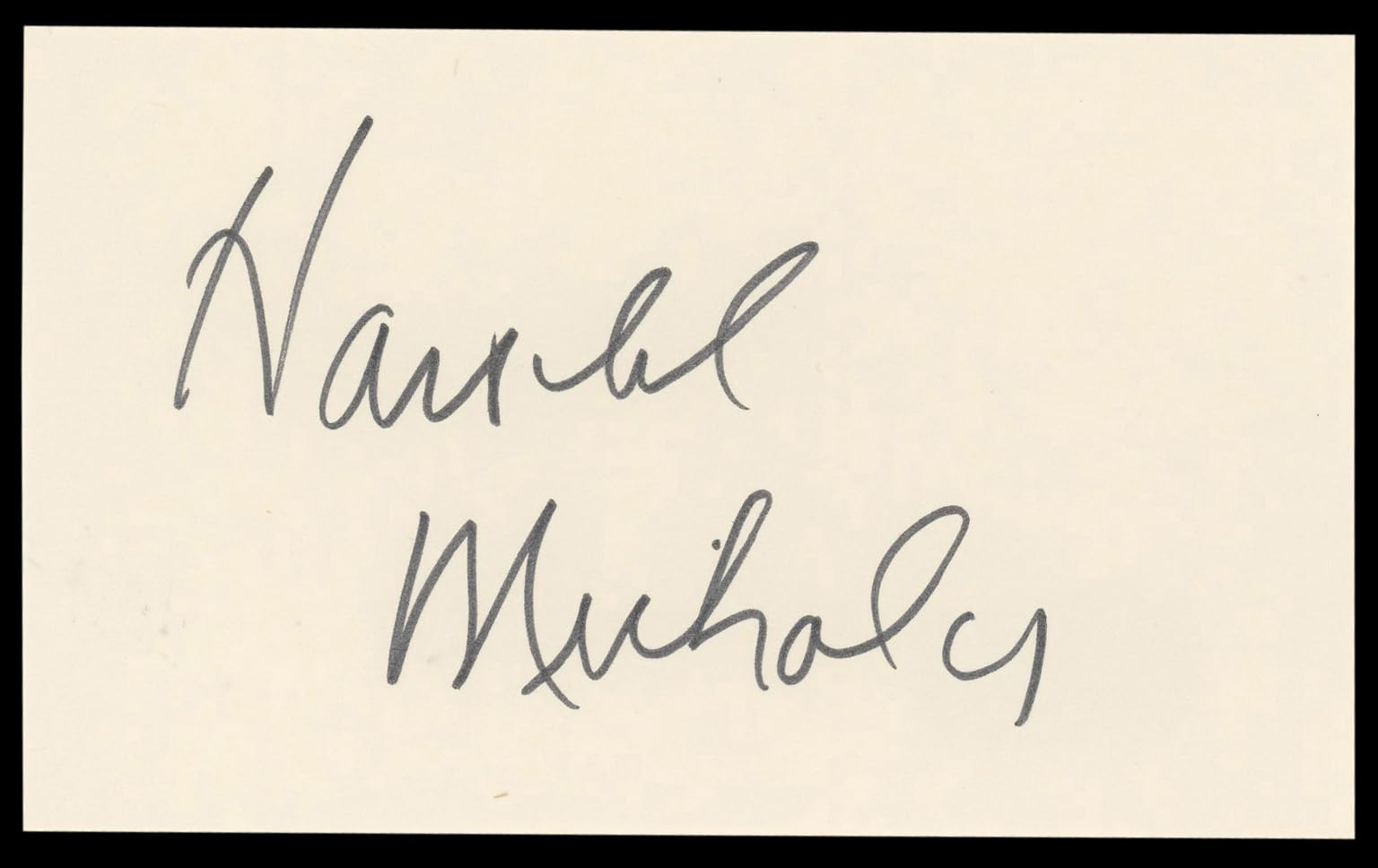 Harold Nicholas Down Argentine Way Authentic Signed 3x5 Index Card BAS #BL98888
