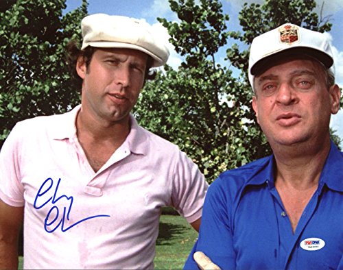 Chevy Chase Caddyshack Authentic Signed 11X14 Photo w/ Dangerfield PSA/DNA ITP