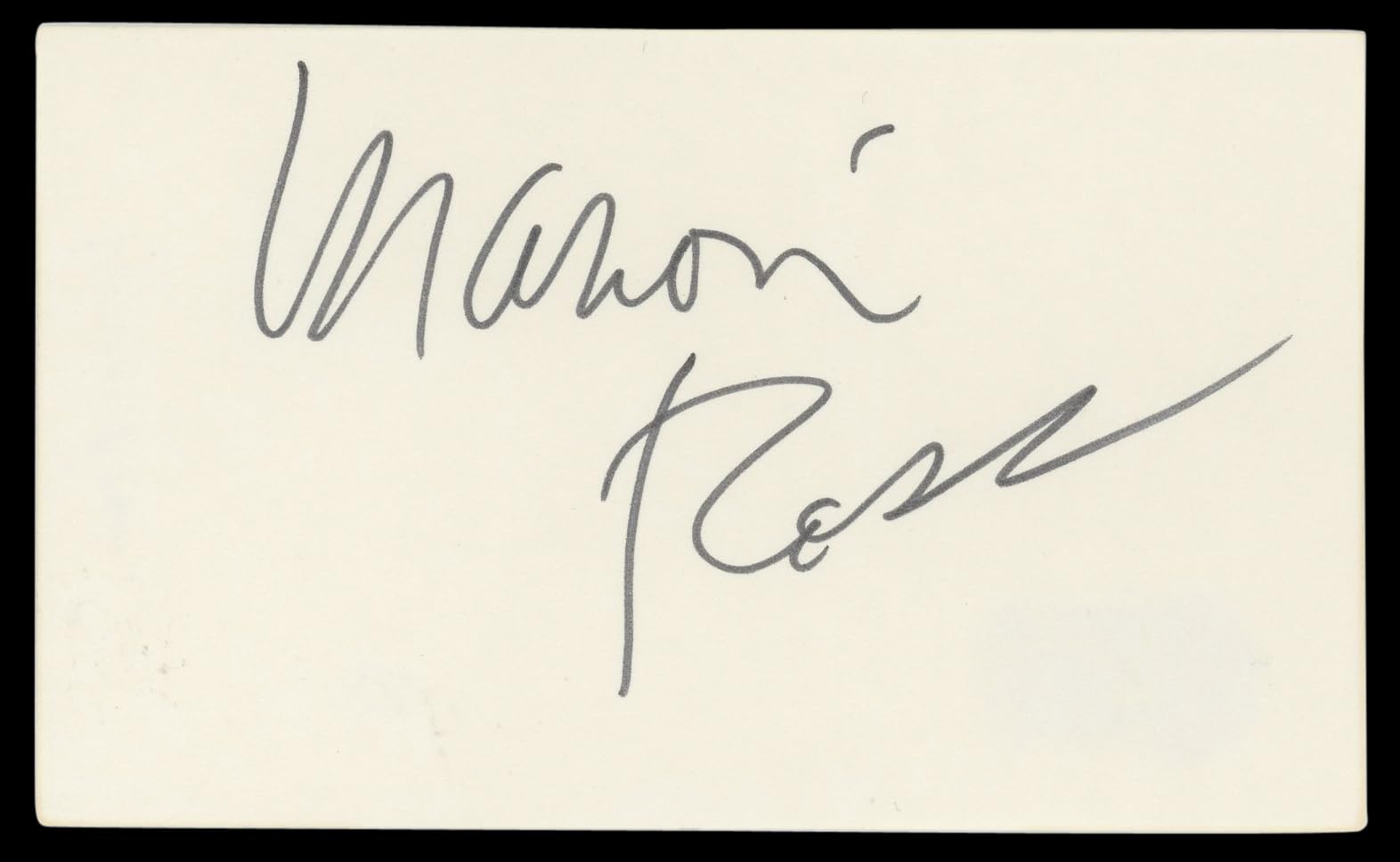 Marion Ross Happy Days Authentic Signed 3x5 Index Card Autographed BAS #BL96345