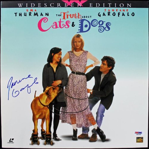 Janeane Garofalo Cats & Dogs Authentic Signed Laserdisc Cover PSA/DNA #J00694