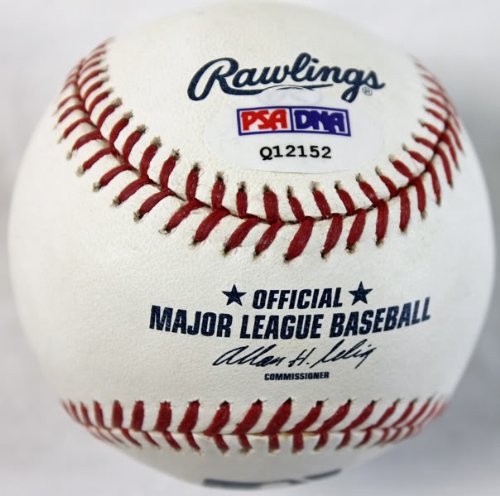 Indians Ubaldo Jimenez Signed Authentic OML Baseball PSA/DNA #Q12152