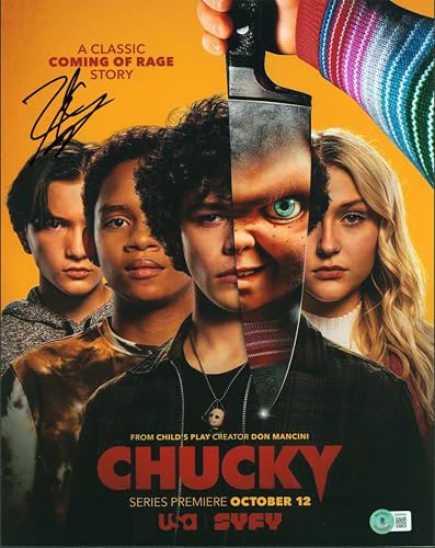 Zackary Arthur Chucky Authentic Signed 11x14 Photo Autographed BAS #BJ084554