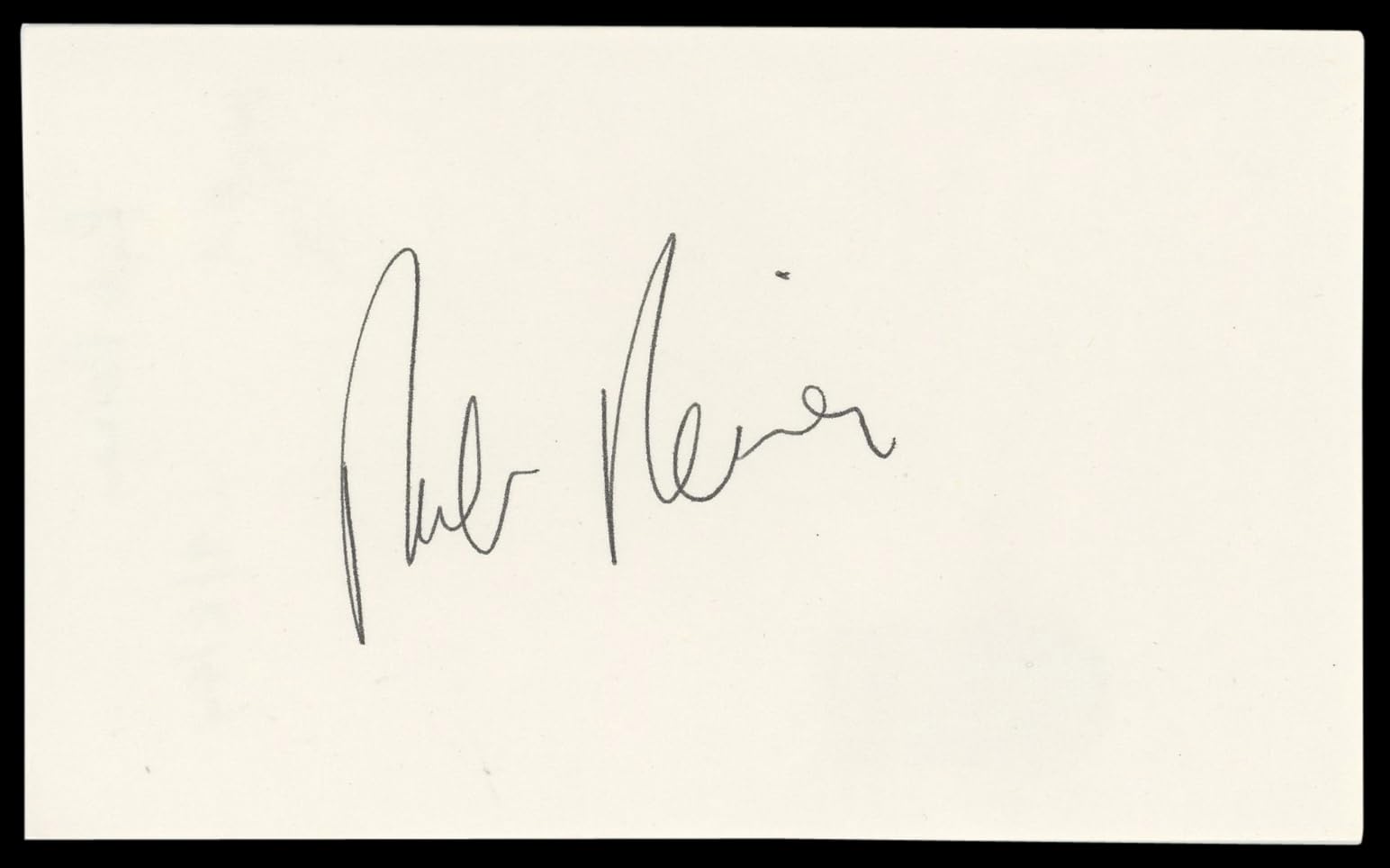 Rob Reiner All In The Family Signed 3x5 Index Card Autographed BAS #AD70372