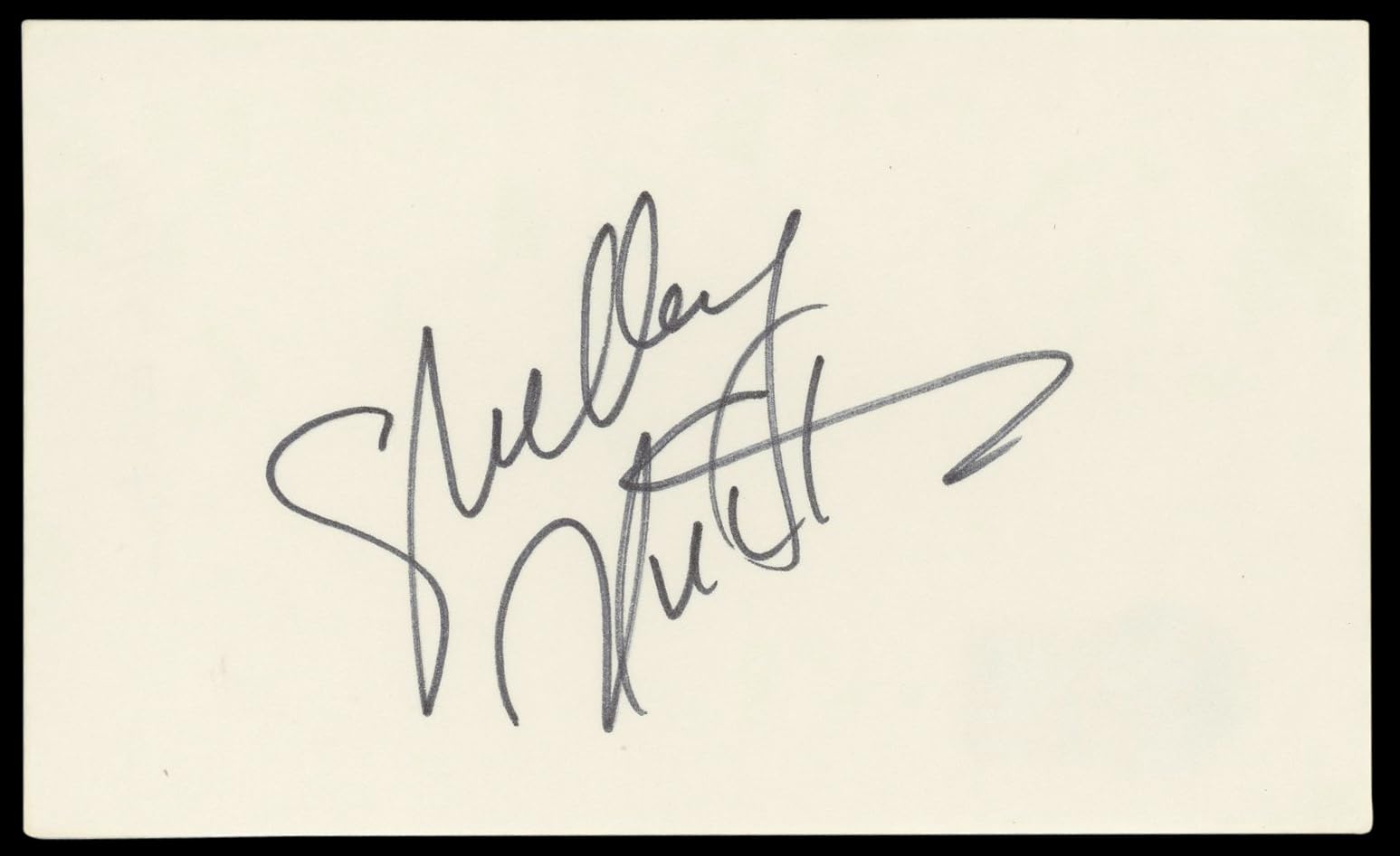 Shelley Winters A Patch of Blue Authentic Signed 3x5 Index Card BAS #bm58665