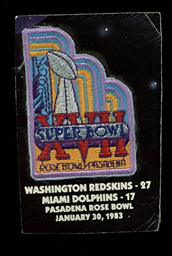2x2.5 Inch Super Bowl XVII Patch Un-signed #XVIIPATCH