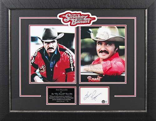 Burt Reynolds Smokey and the Bandit Authentic Signed & Framed 3x5 Index Card BAS