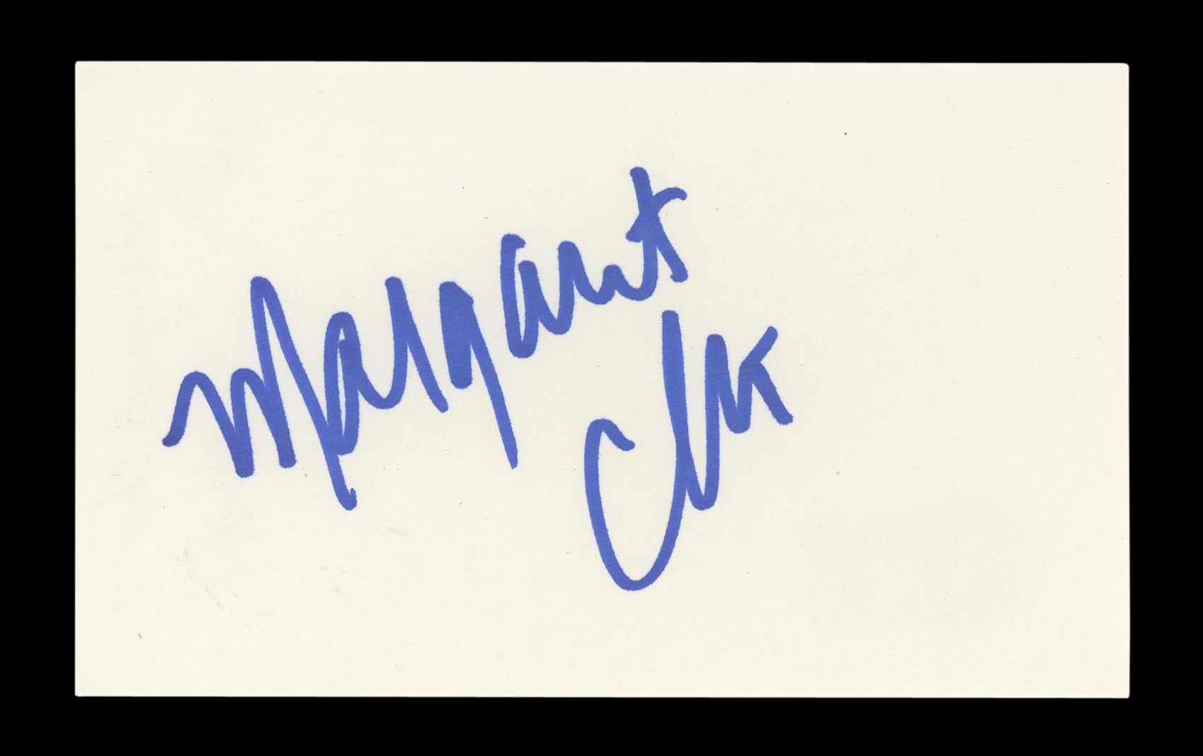 Margaret Cho 30 Rock Authentic Signed 3x5 Index Card Autographed BAS #AD70174