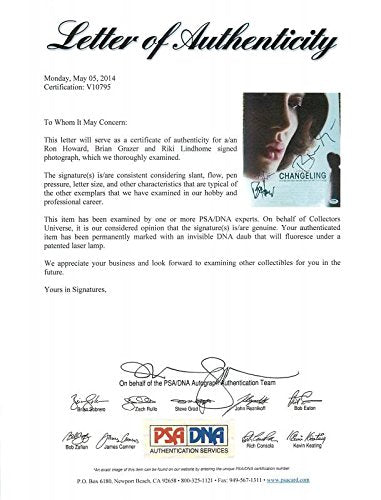 Changeling Cast (3) Ron Howard, Grazer & Lindhome Signed 11X14 Photo PSA #V10795