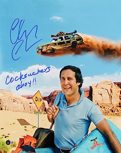 Chevy Chase Vacation "Ahoy!!" Authentic Signed 16x20 Photo BAS Witness #BY03526