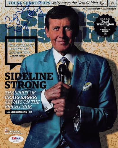 Craig Sager Sports Illustrated "Sager Strong" Signed 8x10 Photo PSA/DNA #AC43618