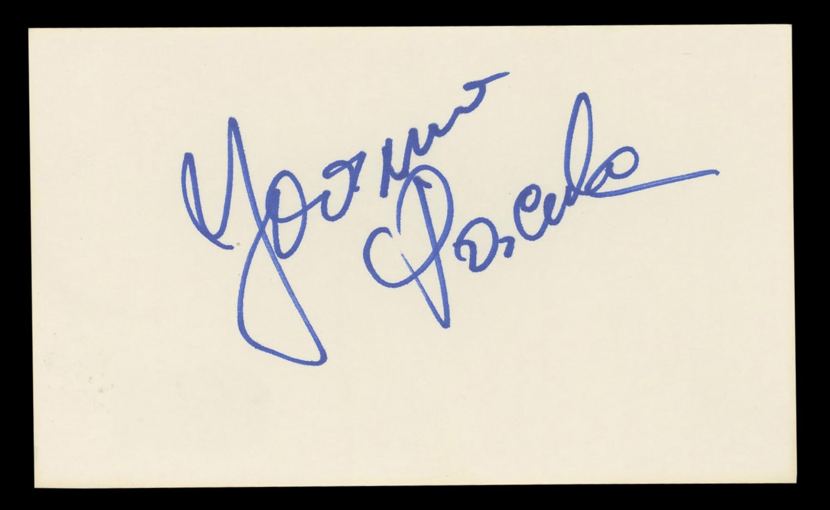 Joanna Pacuła Tombstone Authentic Signed 3x5 Index Card Autographed BAS #BL98846