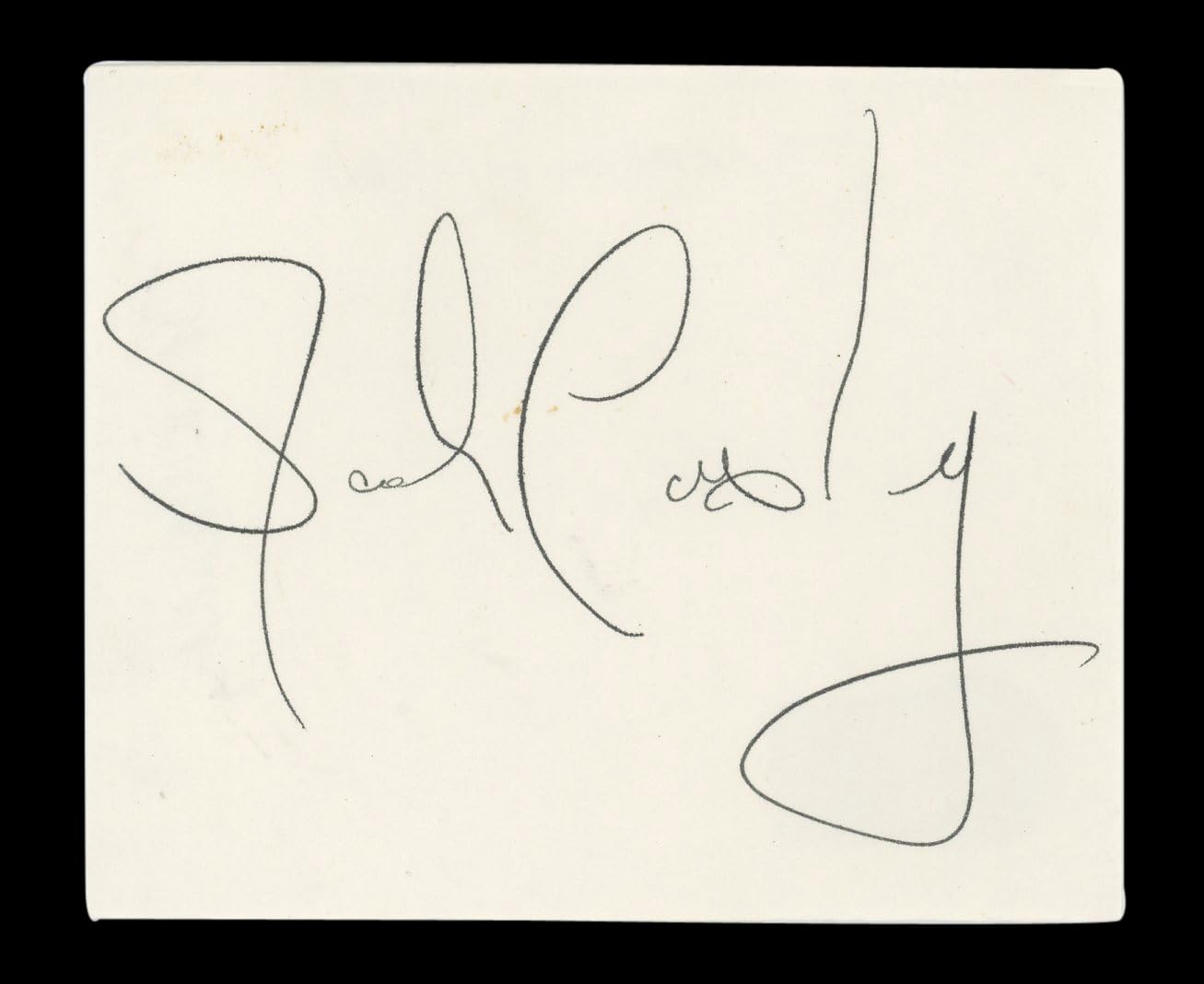 Jack Casady Musician Authentic Signed 3x5 Index Card Autographed BAS #AD70149