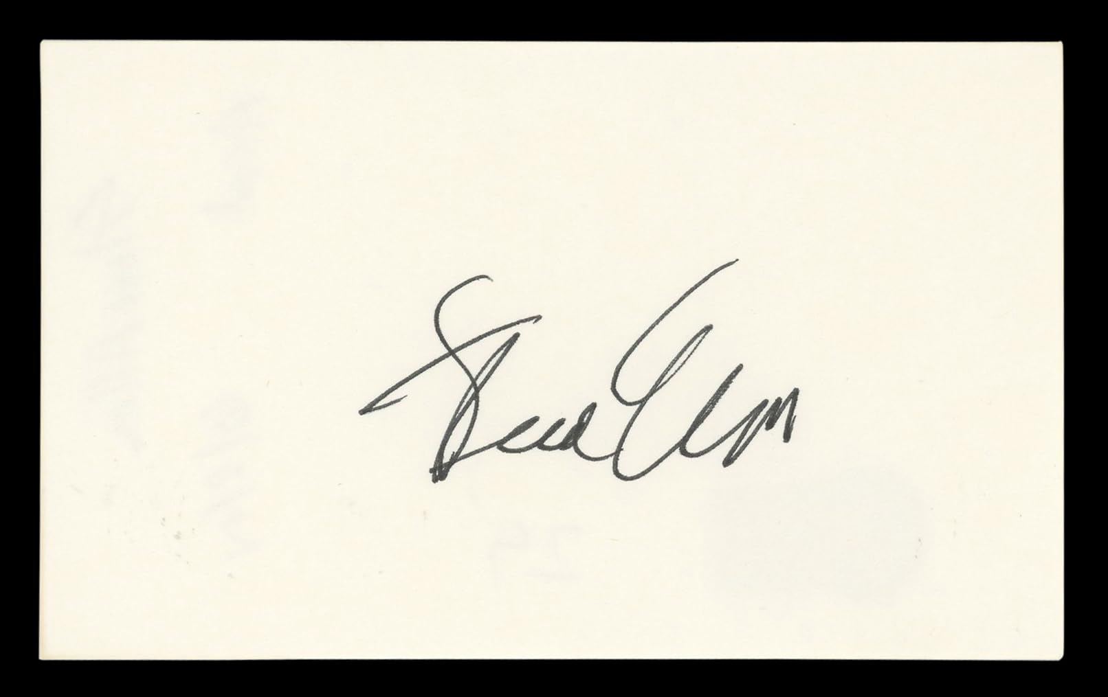 Steve Allen The Tonight Show Authentic Signed 3x5 Index Card BAS #BL96920