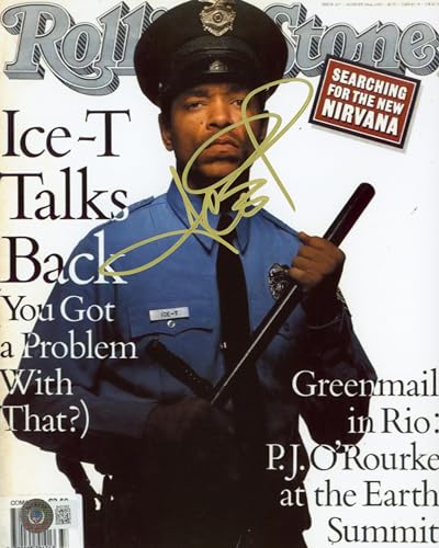 Ice-T Body Count Authentic Signed 8x10 Photo Autographed BAS #BH01692