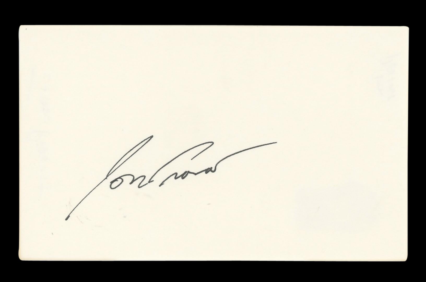Jon Provost Lassie Authentic Signed 3x5 Index Card Autographed BAS #AD70226