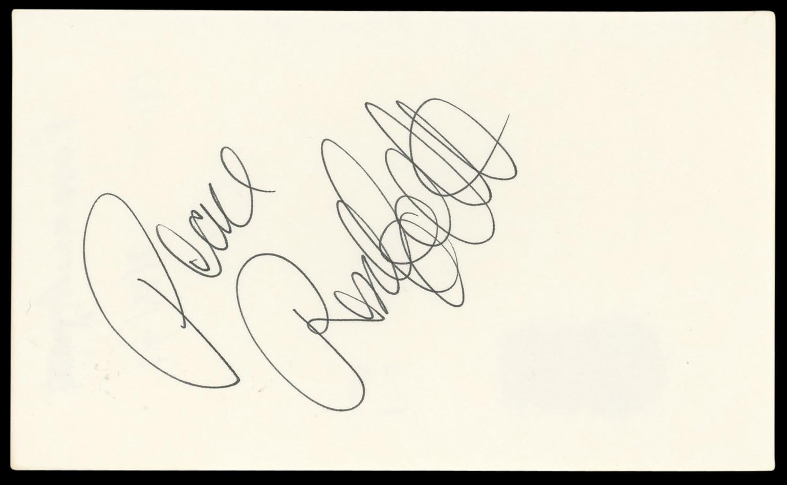 Rosanna Arquette "Peace" Authentic Signed 3x5 Index Card BAS #BL98625
