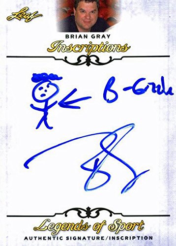 Leaf Brian Gray Authentic Signed 2015 Legends of Sport Card w/ Drawn Sketch