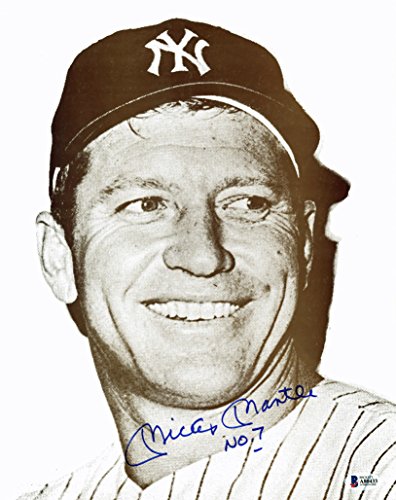 Yankees Mickey Mantle "NO. 7" Authentic Signed 11X14 Photo BAS #A80433