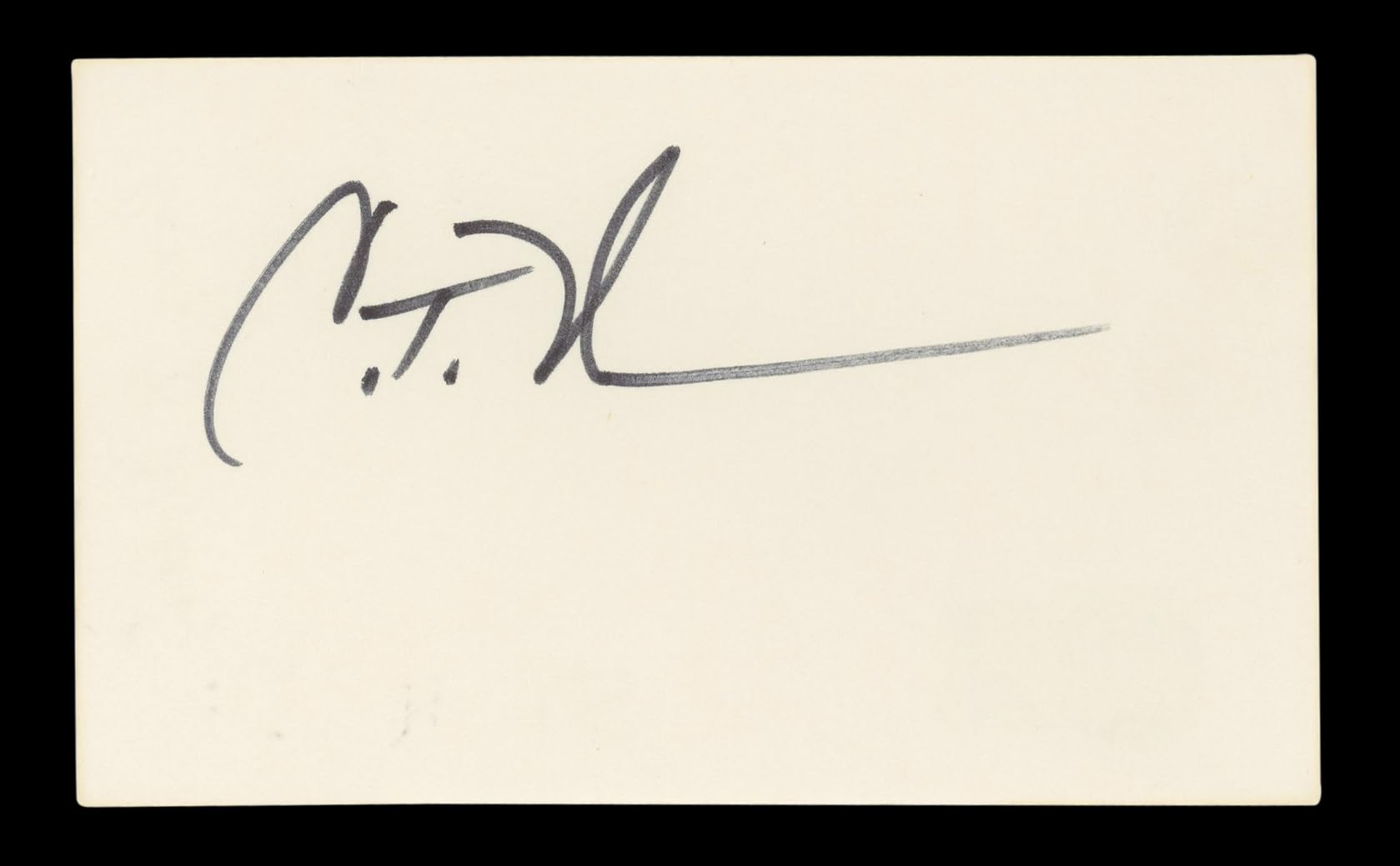 Craig T. Nelson Coach Authentic Signed 3x5 Index Card Autographed BAS #BL96461