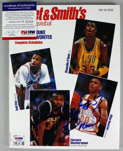 Lsu Shaquille O'Neal Authentic Signed Street & Smith'S Magazine PSA/DNA #P43385