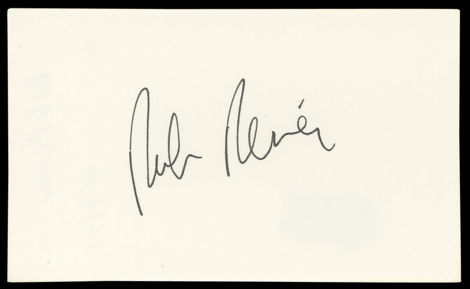 Rob Reiner All In The Family Signed 3x5 Index Card Autographed BAS #AD70374
